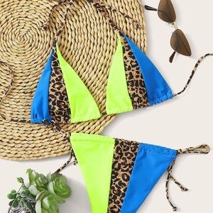 Neon Leopard Bikini